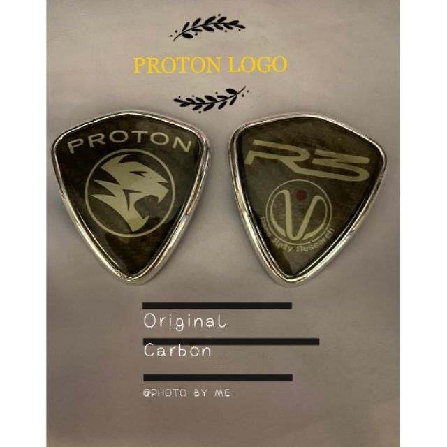 ORIGINAL CARBON BLACK PROTON WIRA SE ARENA JUARA LOGO EMBLEM BADGE ...