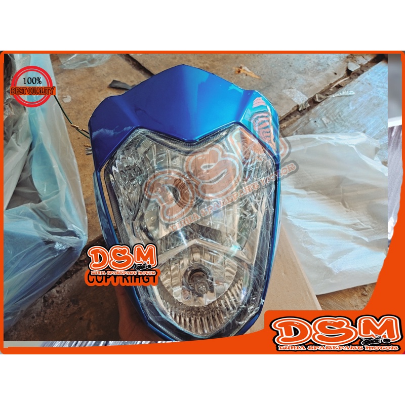 Satria F150 Blue Rider Thailand Shell Old Old Blue Fu Headlamp Satria 