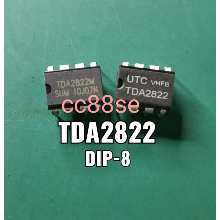 Lot De 10 Circuits Intégrés TDA2822M DIP-8 - Pour Amplificateur Audio, Projets électroniques