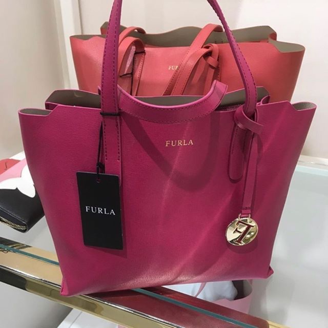 Furla sally leather online tote