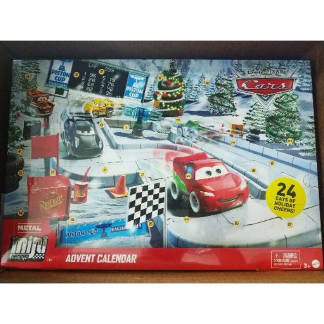 NEW Disney Cars Mini Racers Advent Calendar Shopee Malaysia