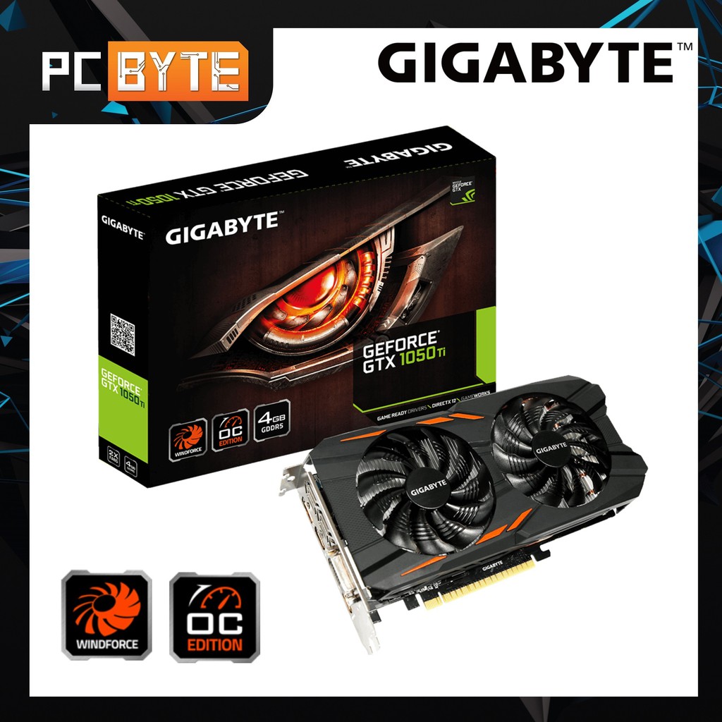 Gigabyte geforce gtx 1050 hot sale ti 4gb windforce oc