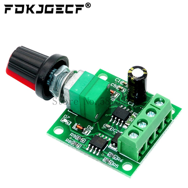 DC 1.8V 3V 5V 6V 12V 2A PWM Motor Speed Controller Low Voltage Motor Speed Control Switch PWM