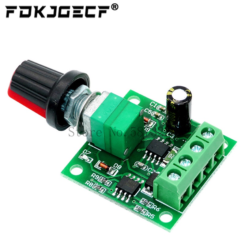 DC 1.8V 3V 5V 6V 12V 2A PWM Motor Speed Controller Low Voltage Motor ...