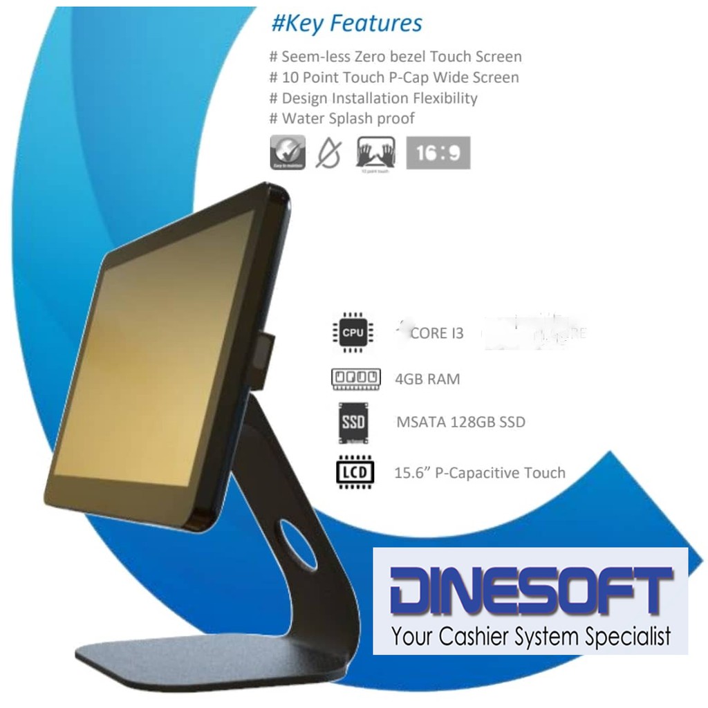 POS ALL IN ONE TOUCH TERMINAL( INTEL I3) Shopee Malaysia