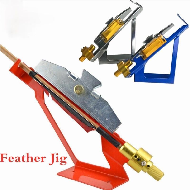 Fletching Jig Steel DIY Arrow Stick Feather Fletches Vanes Adjustable