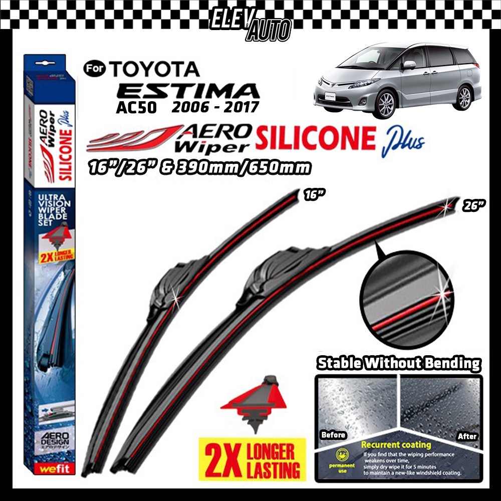Toyota Estima ACR50 2006-2017 AERO SILICONE PLUS Windscreen Coating ...