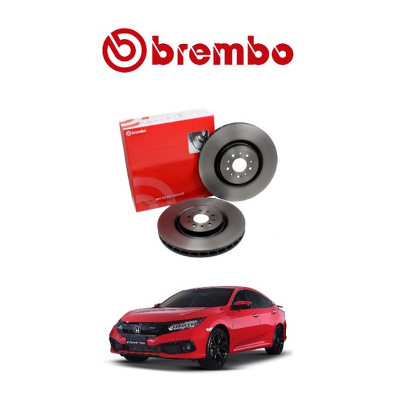 HONDA CIVIC FC TEA FRONT REAR DISC ROTOR BREMBO 1SET SELL | Shopee Malaysia
