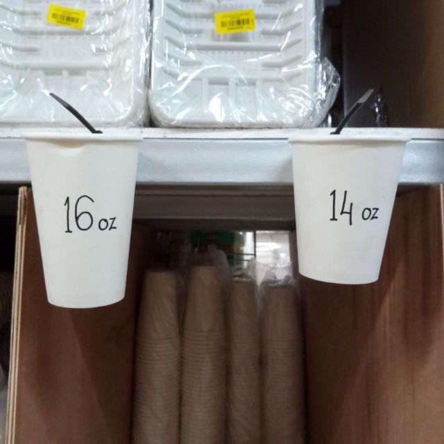 [MEOW] High Quality Paper Cup Plain [14oz/16oz] | Shopee Malaysia