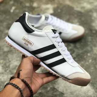 Adidas rom trainers outlet black and white