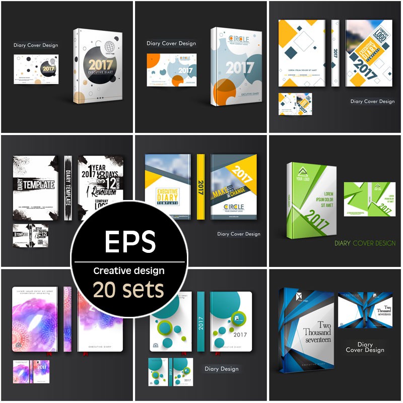 Graphic Design Template Bundle Pack / Corporate Design / Booklet Cover ...