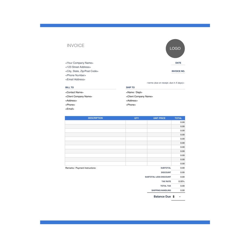 Template Invoice Quotation Receipt Microsoft Excel Business Purpose ...