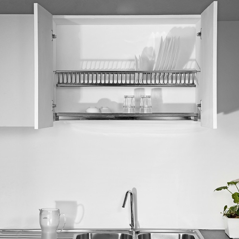 dish rack 760mm stainless steel built in kitchen storage | Shopee Malaysia