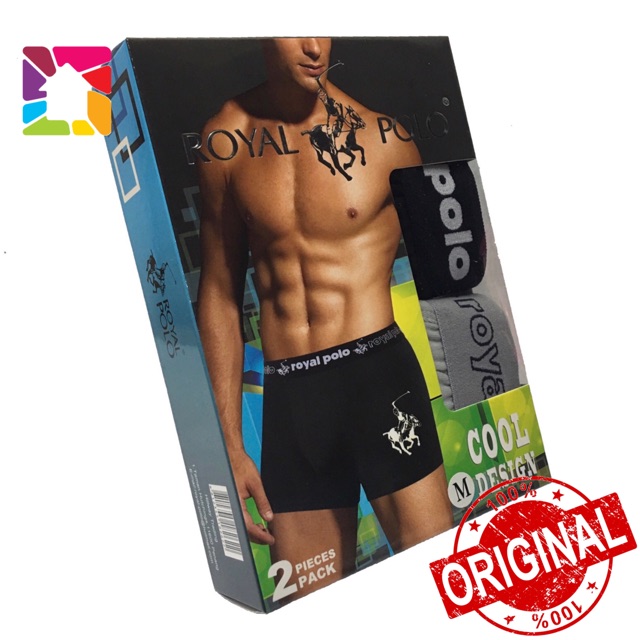 ROYAL POLO™ Men’s Boxer【2’s】Spender Lelaki Berkualiti / Seluar Dalam ...
