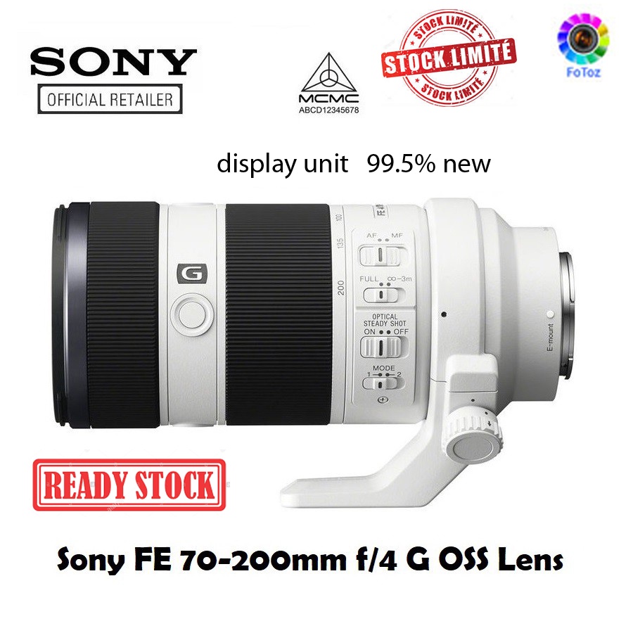 Sony Fe 70 200mm F 4 G Oss Lens Sel70200g Display Unit Shopee Malaysia