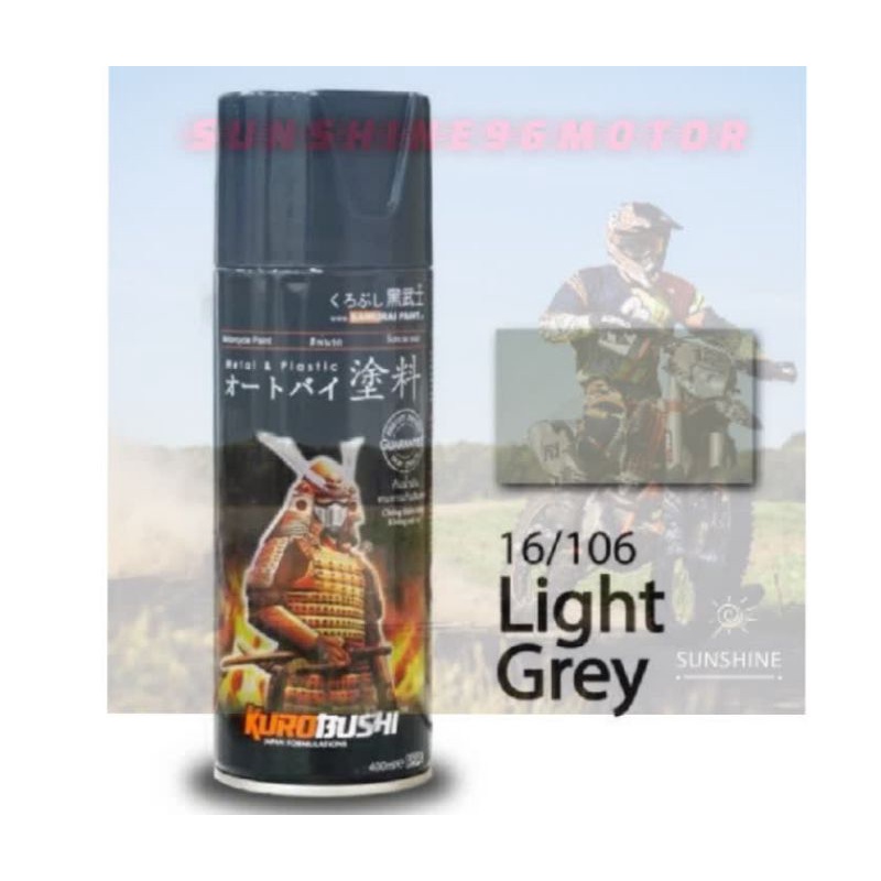 samurai standard colour can sprays 16 Light Grey welcome retail and ...