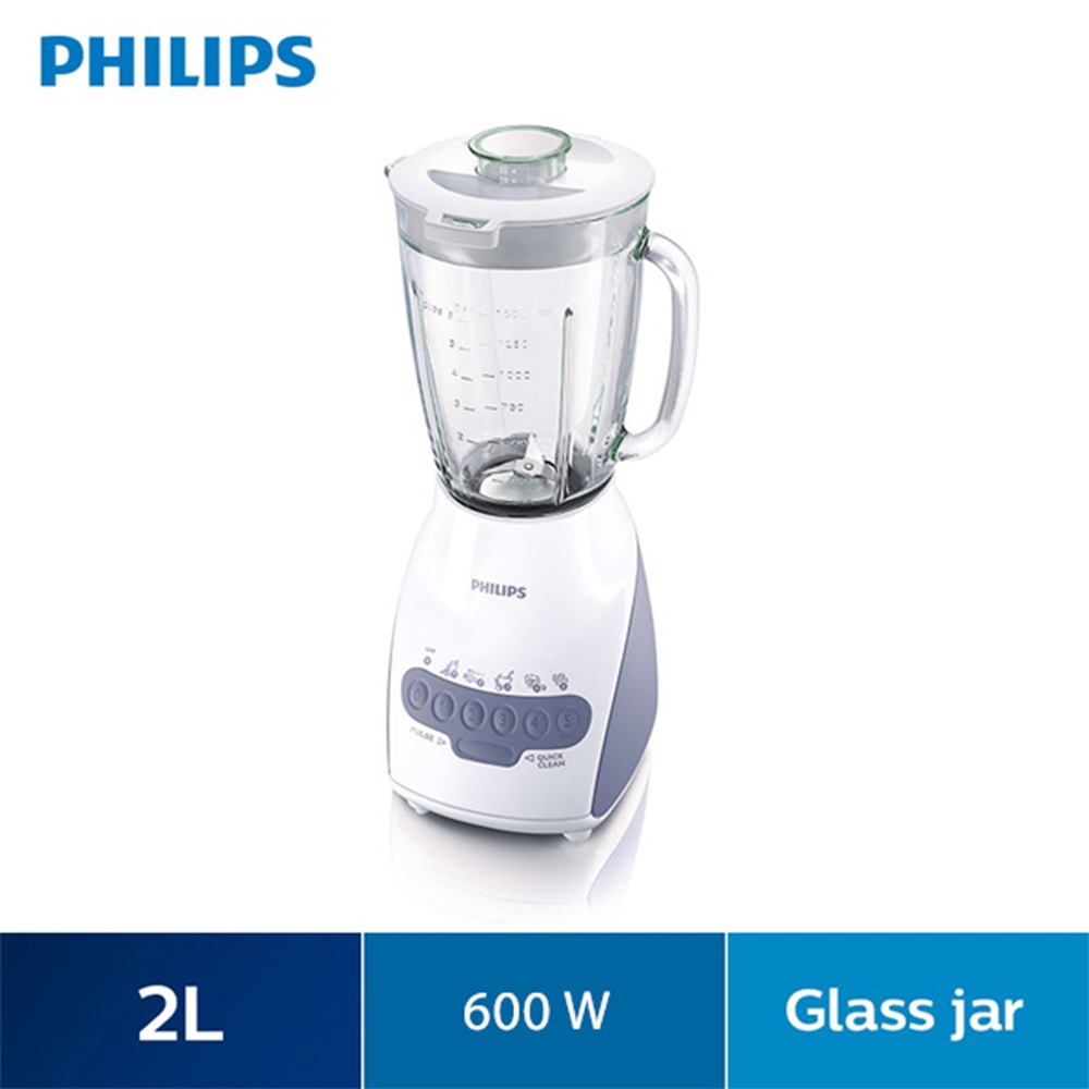 Philips Blender Glass Jar Multi Mill ((600W/2L) HR2116/01 Shopee Malaysia