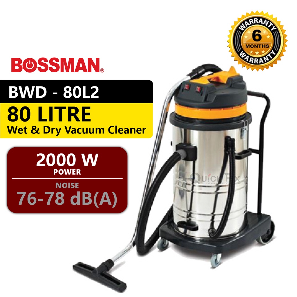 QuickFix [NEW 2 IN 1 PRO] 70 & 80 Litre Wet Dry Vacuum Cleaner BWD-70L2 ...