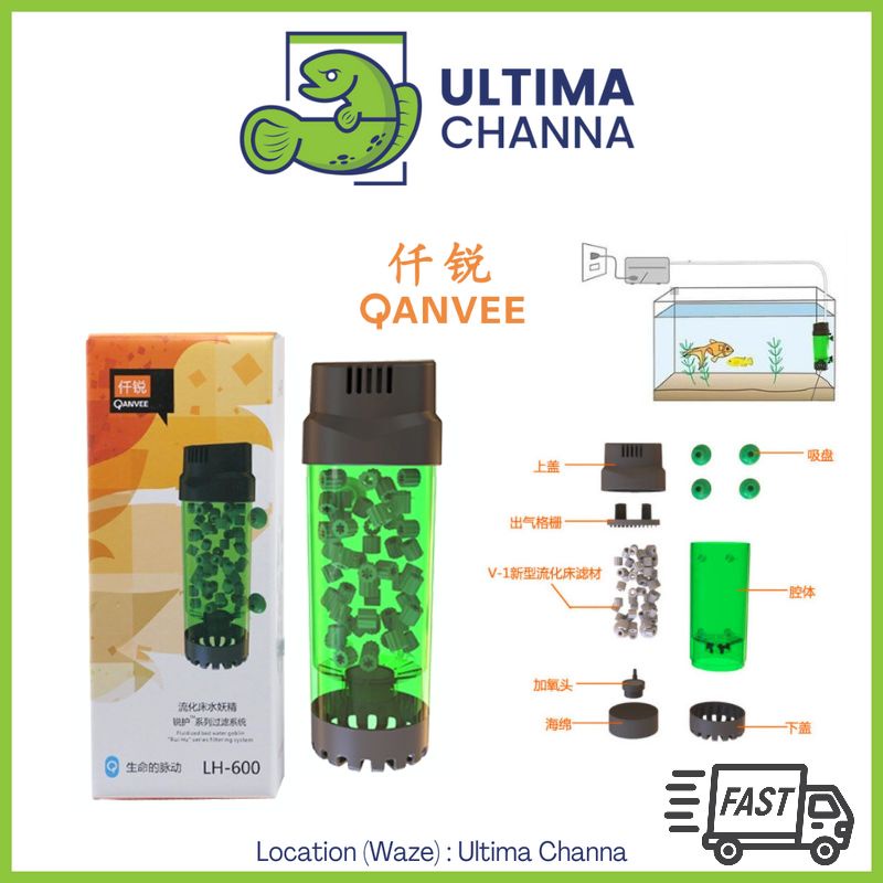 Qanvee K1 Fluidized Moving Bed Filter LH600 with self cleaning system