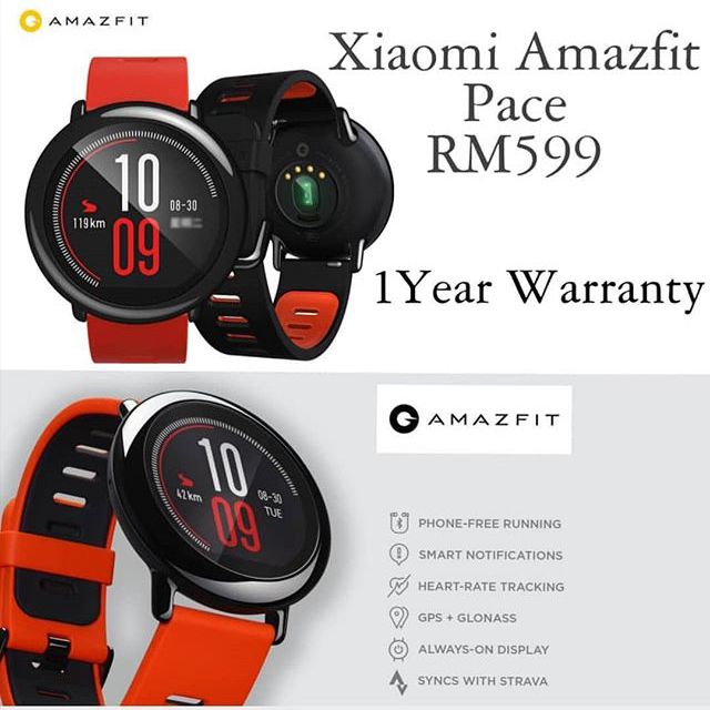 Amazfit pace online display