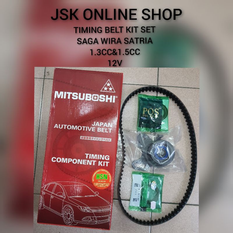 PROTON SAGA WIRA SATRIA 1.3&1.5CC 12V TIMING BELT KIT SET MITSUBOSHI ...