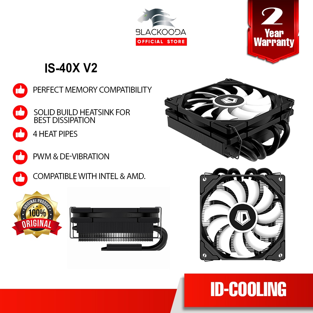 ID-COOLING IS-40X V2 CPU COOLER | Shopee Malaysia