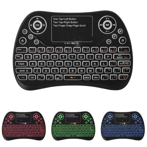 S913 Mini Wireless Keyboard with Touchpad Rechargeable Fly Mouse 2.4GHz ...