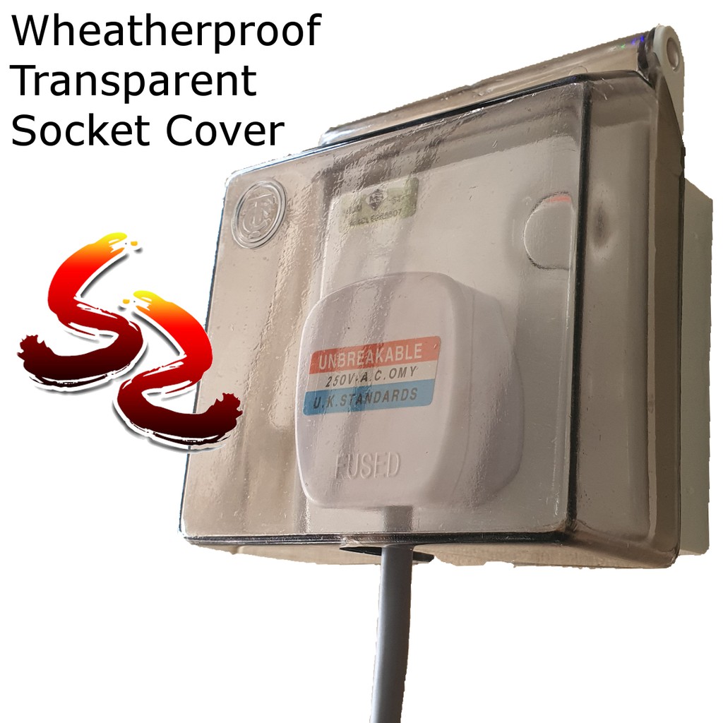 Outdoor Weatherproof Switch Socket Cover Dust Proof Wet Protector DIY