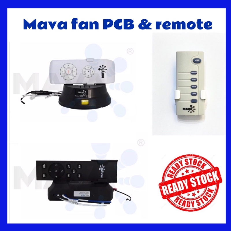 Mava Troca fan remote + pcb broad receiver | Shopee Malaysia