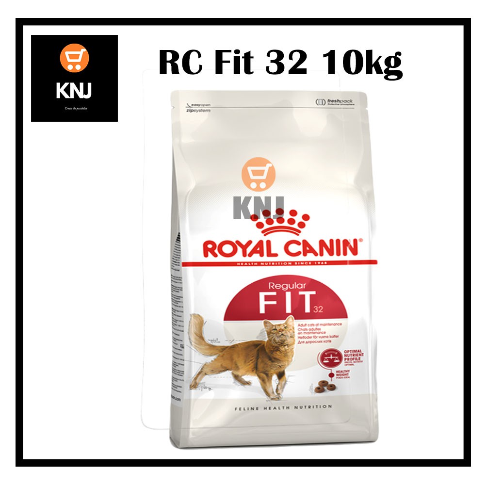 10KG Royal Canin Fit 32 Regular Cat Kibbles Cat Biscuit (100 Original Bag)/Makanan Kering
