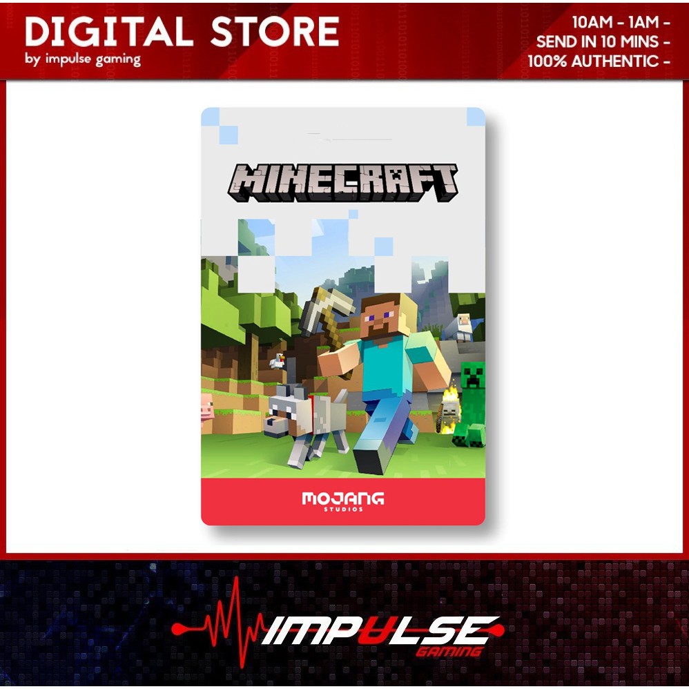 [10 MINS DELIVERY] Mojang Minecraft Java Edition Code (Minecraft.net ...