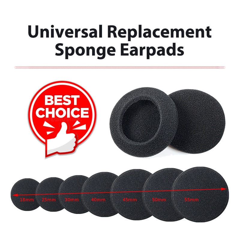 Universal Headset Replacement Sponge Pad Earpads High Quality Memory