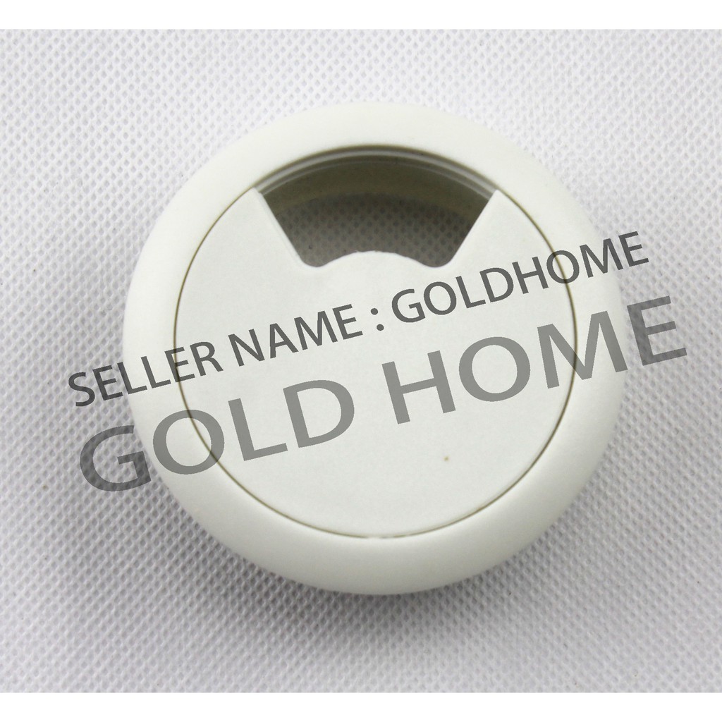 60mm PC Computer Desk Plastic Grommet Table Cable Tidy Wire Hole Cover