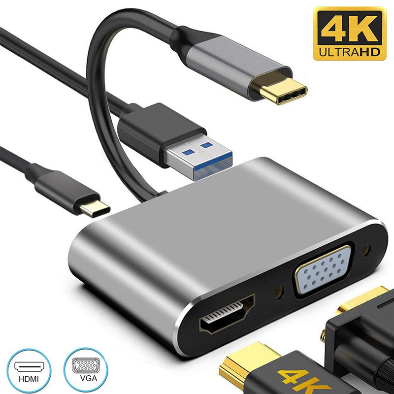 HD-MI DPto VGA / HD-MIto VGA / Type-c to VGA / DVI to VGA for PC ...