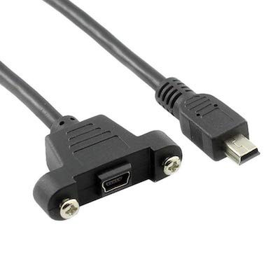 USB2.0 Mini Male to Female Mini-b USB Screw Hole Cable | Shopee Malaysia