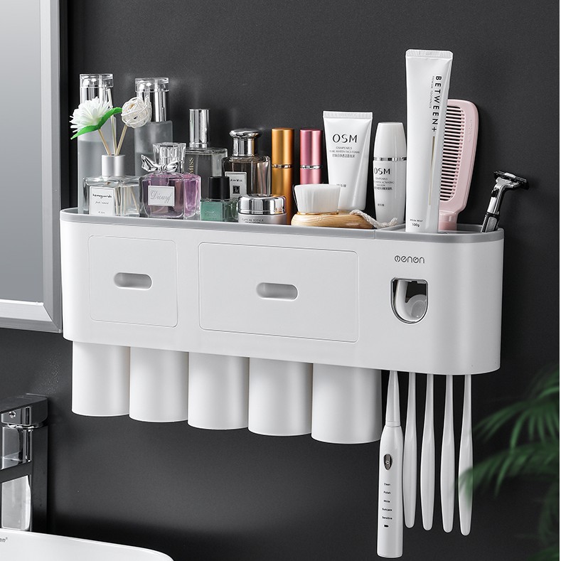 Automatic Touch Toothpaste Dispenser & Toothbrush Holder 100% Original ...