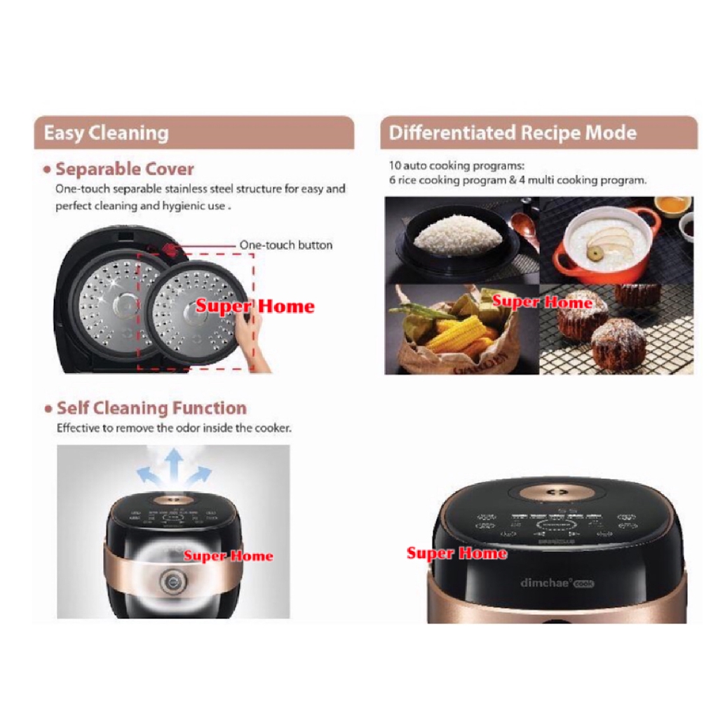 Dimchae Cook Electric IH Induction Heat Rice Cooker RCNP 08TG 4 Liters Shopee Malaysia