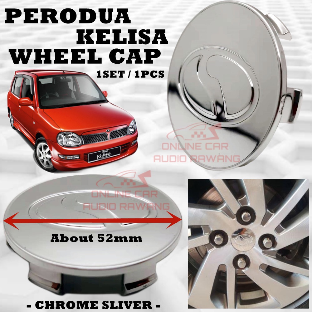 Perodua Kelisa Wheel Cap / Center Rim Cap / Wheel Cover / Rim Cap Cover ...