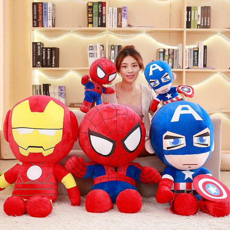 Spider-Man Iron Man Captain America The Avengers Marvel Plush Toy ...