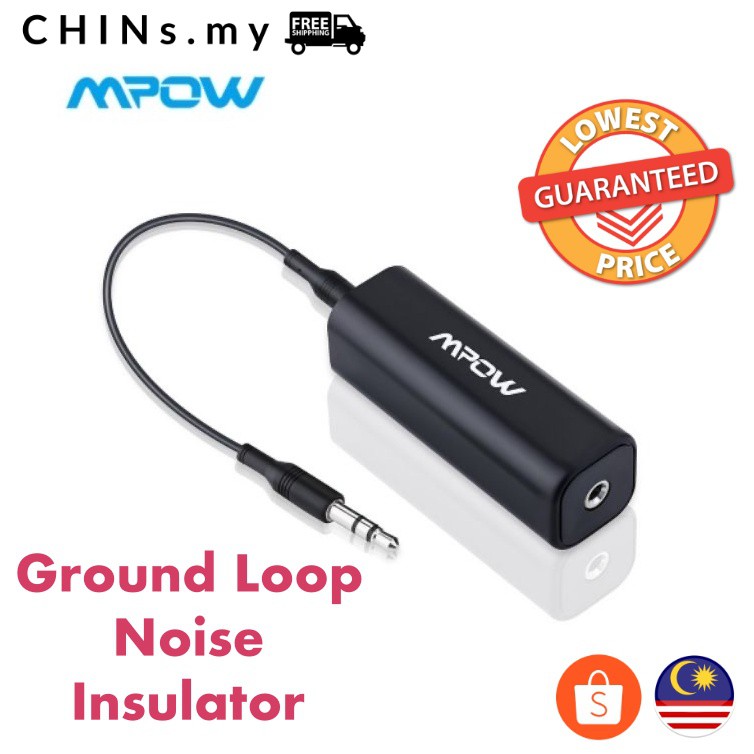Mpow Ground Loop Noise Isolator With Cable For Car Audio System/Home