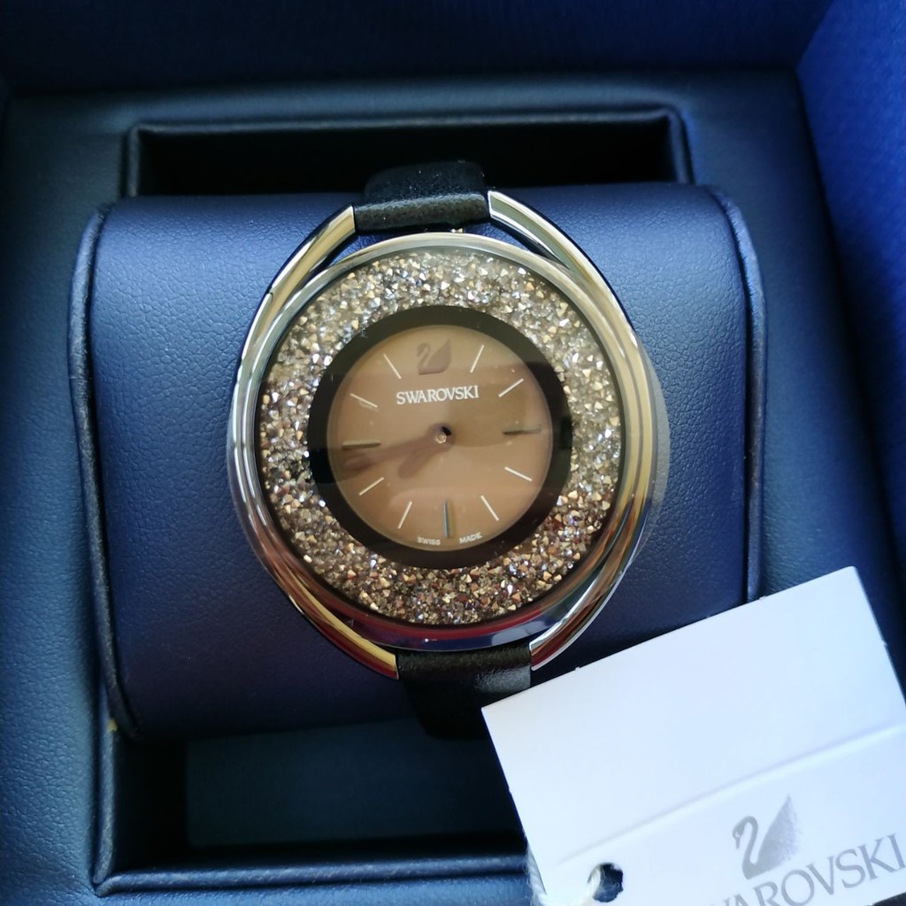 Swarovski crystalline best sale oval watch