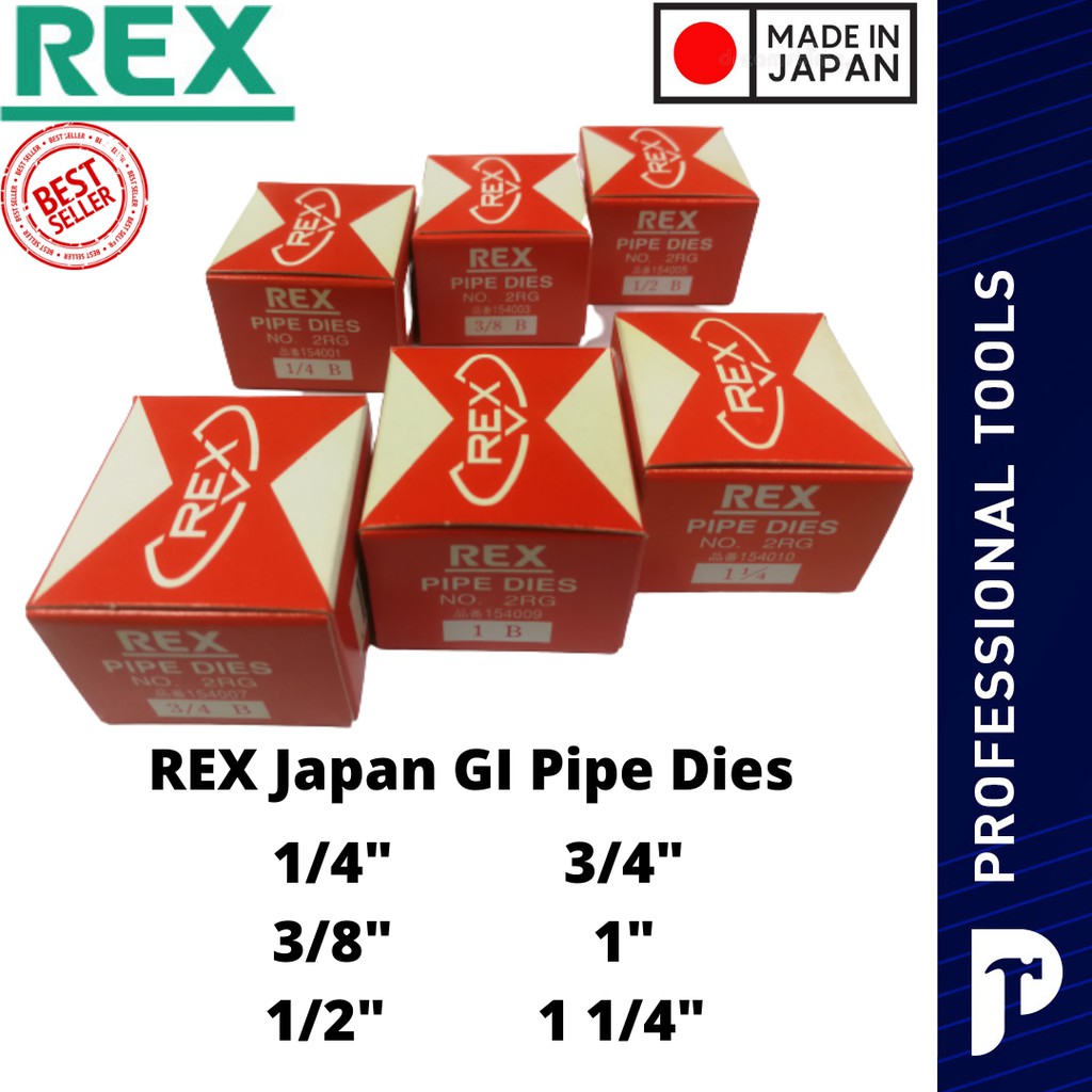 REX Japan GI dies Manual Pipe Threader 1/4