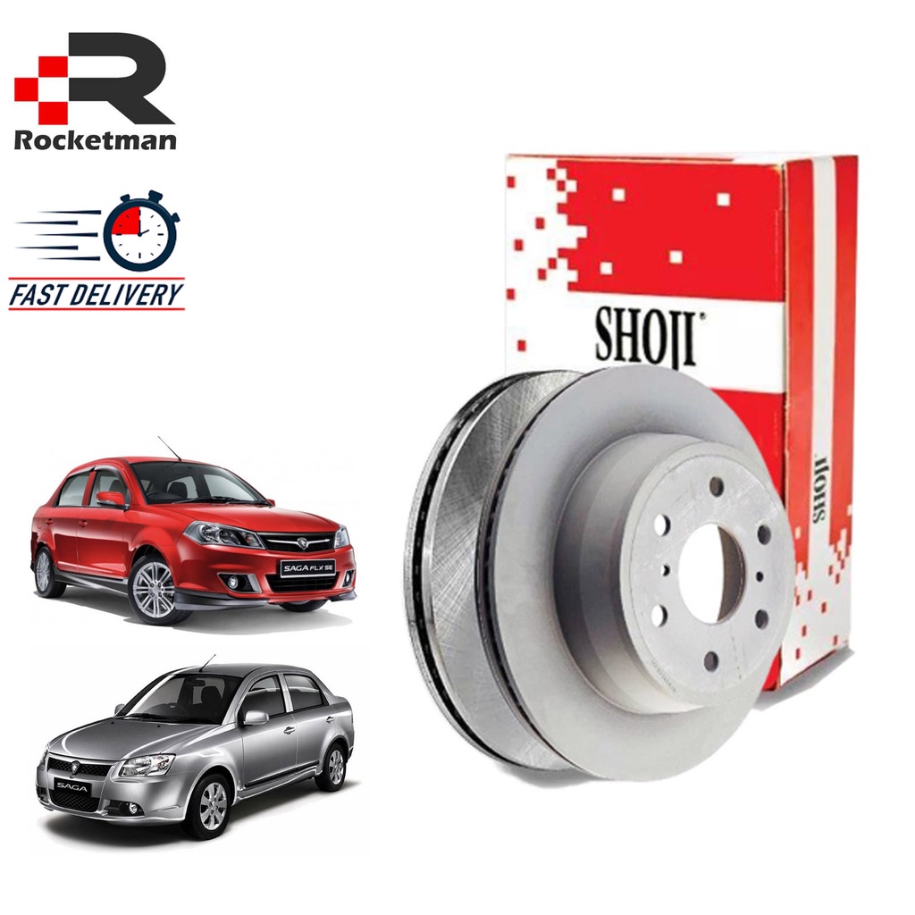 SHOJI FRONT BRAKE DISC ROTOR PROTON SAGA VVT 2016-2018 BLM FL FLX SAVVY ...