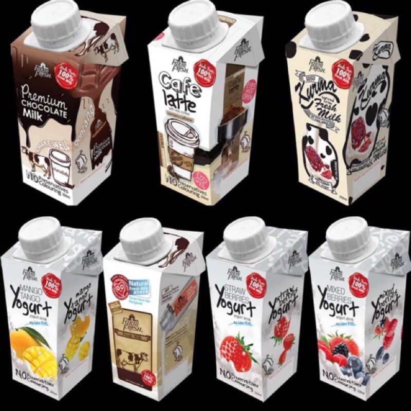 NEW PRODUCT FARM FRESH CAFE LATTE TONGKAT ALI 200ML & UHT 200ml x