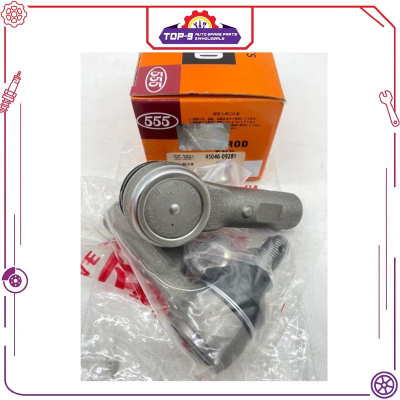 (2pc) 555 Japan Tie Rod End Set SE3891 for Hilux Vigo KUN25 KUN26