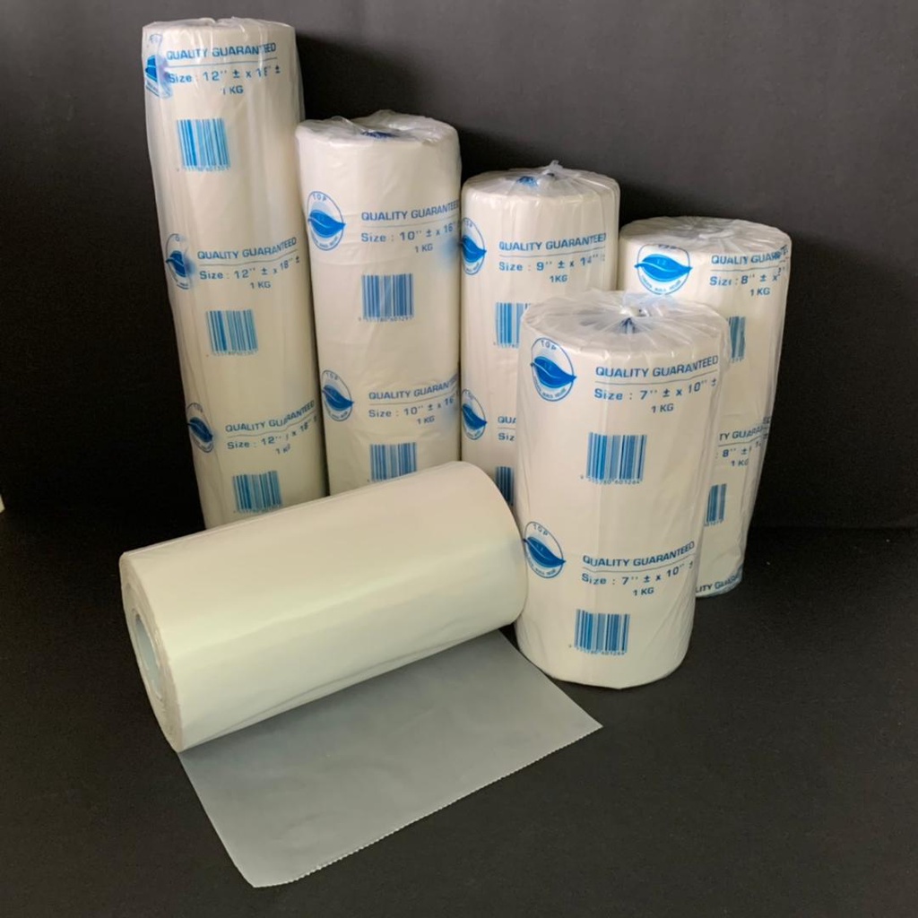 PLASTIC BAG ROLL 1KG+ / FOOD PACKAGING / FOOD STRORAGE BAG Shopee