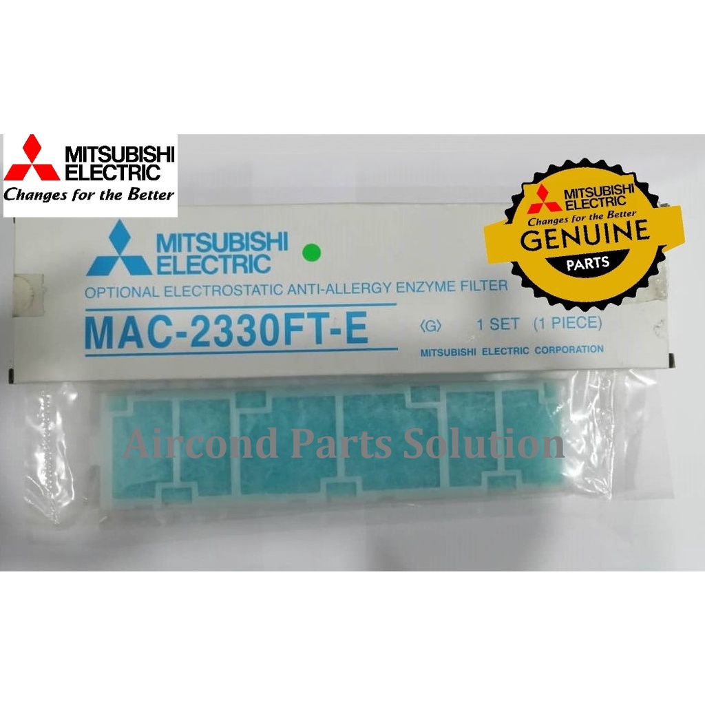Mitsubishi Electric Mr Slim Genuine spare parts Aircond wall mounted Optional Anti Allergy Enzyme Filter Shopee Malaysia