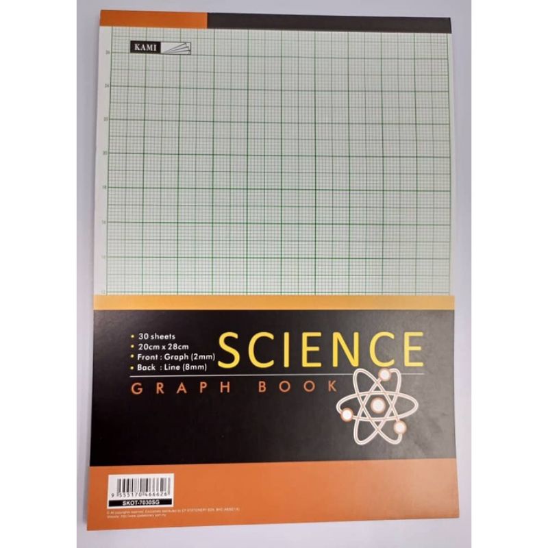 [Graph Paper] CP KAMI Science Graph Book/Pad A4 30'S (SKOT7030SG