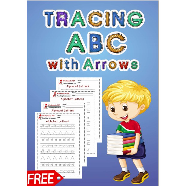 Tracing ABC with arrows Printed Worksheet | Shopee Malaysia