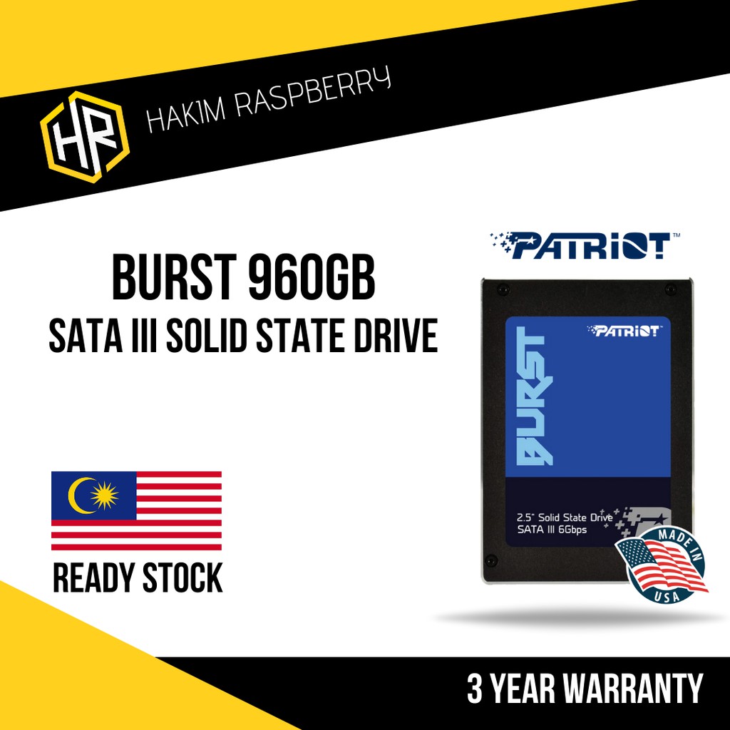 Patriot Burst SATA SSD 120GB / 240GB / 480GB/ 960GB | Shopee Malaysia